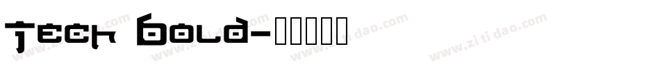 Tech Bold字体转换